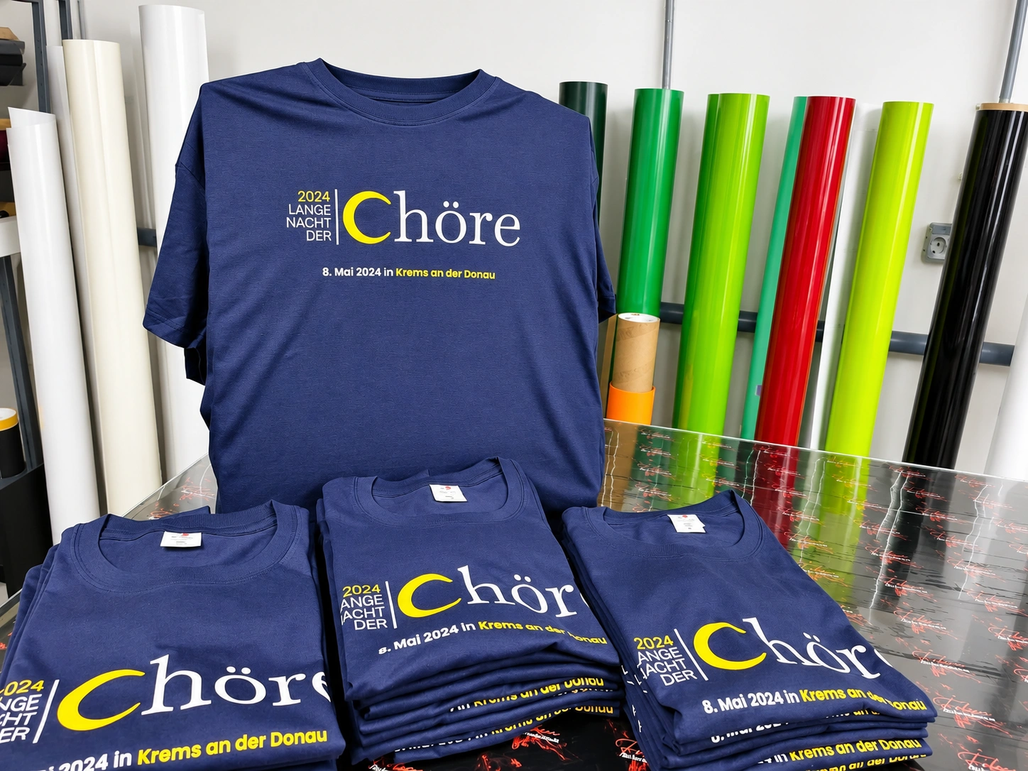 T-Shirts mit individuellem Logo bedruckt in Wiener Neustadt